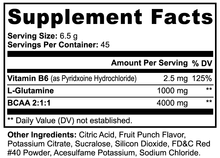 Pure Aminos (Fruit Punch)